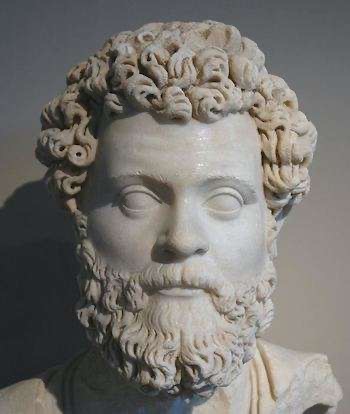 Ancient marble bust of Dio Chrysostom